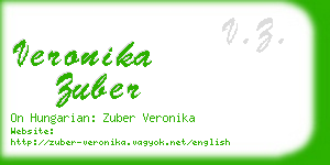 veronika zuber business card